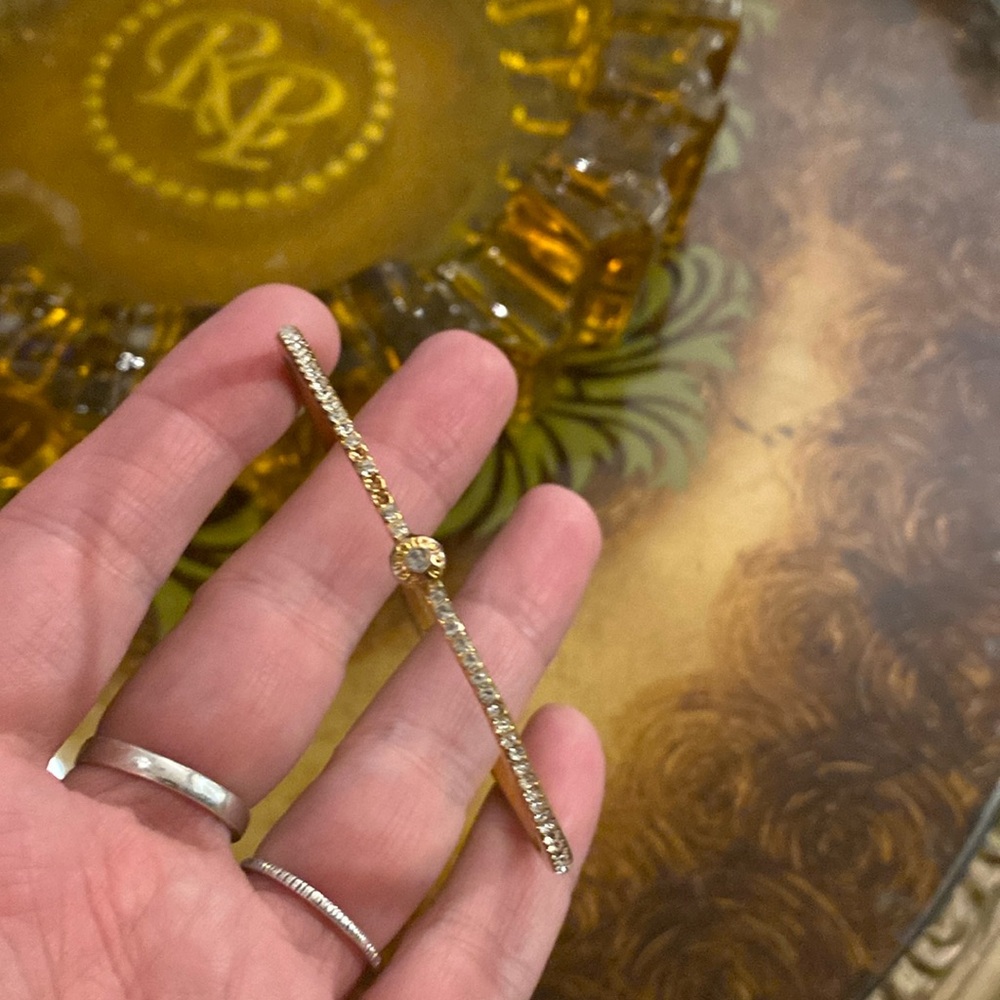 Henri Bendel Bangle w/Crystals - stones missing